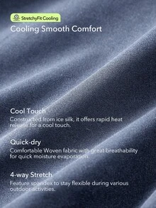 OutZeal 女士凉爽触感针织高腰侧袋直筒运动裤日常休闲秋季 - 藍色 - 查看 6