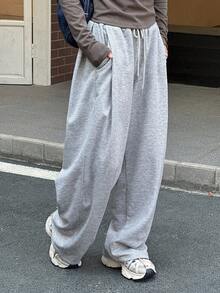 DAZY Teen Girl Casual Sweatpants, School Uniform Sports Loose Pants, Autumn Wear