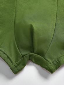 SHEIN 6件套男童简约圆领背心和松紧腰内裤舒适内衣套装 - 彩色 - 查看 10