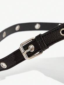 SHEIN SXY Bolso de pecho, bolso de cintura, bolso de hombro para mujer, en color dorado, plateado, negro mate, con remaches, cool, de moda, de calle, sencillo, personalizado, versátil, para citas, uso diario, compras, té de la tarde