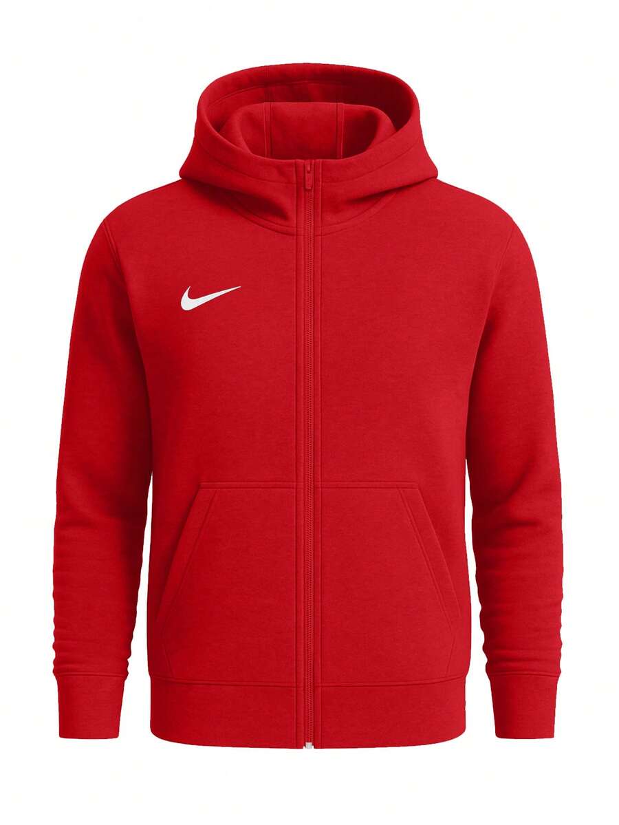 Park 20 Youth Fleece Full Zip Hoodie University Red/White - Red - View 1