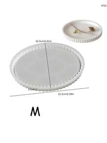 圆形泡泡珠托盘收纳盒，环氧树脂模具，DIY香味石膏板，硅胶模具，返校