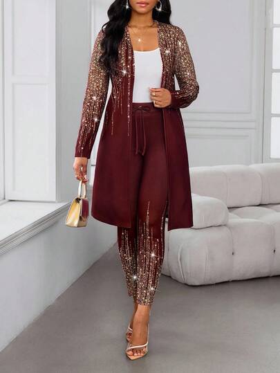 SHEIN Lady Women Two-Piece Outfits Business Casual Woman  Work Clothes Women Office Wear Women  Going Out Outfits  Airport Outfit For Women Travel Outfit Airport  Airport Outfit Back To School Country Concert Outfit  Date Night Outfits Women