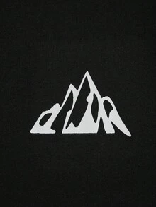 RueChic Men Cottonline Contrast Striped Regular Short Sleeve Homewear Set - Black - View 6