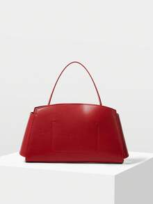 MOTF PREMIUM PU LEATHER IRONMONGERY TOP HANDLE BAG,CHRISTMAS GIFTS - Red - View 6