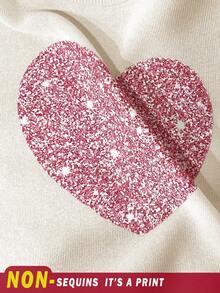 SHEIN Happikins Stickad mjuk rundhalsad tröja för babyflicka, avslappnad tjock tröja lämplig för höst, höst och vinter - Vitt - Visa 7