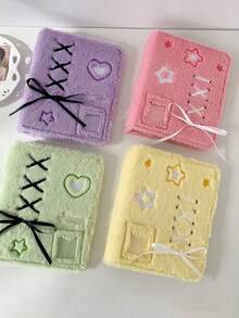 Álbum de fotos de peluche, libro de almacenamiento de tarjetas pequeñas de tres pulgadas, álbum de ídolos estrella, colección de tarjetas - multicolor - Ver 4