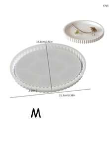 圆形泡泡珠托盘收纳盒，环氧树脂模具，DIY香味石膏板，硅胶模具，返校