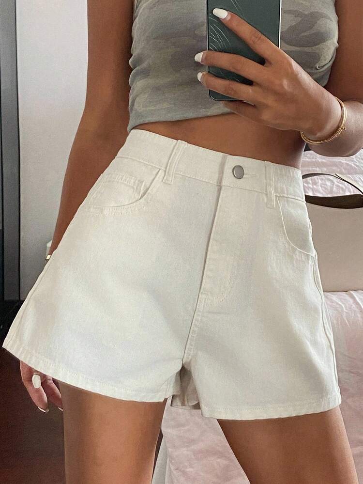 Women's Regular Waist Loose Casual Denim Shorts