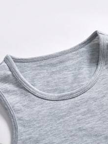 SHEIN 6件套男童简约圆领背心和松紧腰内裤舒适内衣套装 - 彩色 - 查看 3