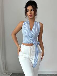 Elenzga Damen gewebte lässige und elegante Sommerurlaubs Weste