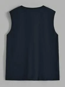 SHEIN Cottnline Áo ba lỗ mặc nhà mềm mại in họa tiết nhiều màu cho nam 4 món - Nhiều màu - Xem 3
