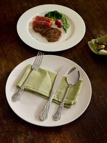 Cirelle 不锈钢三件套餐具 - 刀、叉、勺 快乐 - 銀色 - 查看 3