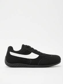 Solezae 设计师灵感女士运动鞋 - 高级运动休闲混合款 | 透气波浪针脚设计 | 全天云端舒适 - 黑色 - 查看 5