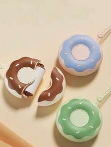 PETSIN 1 Piece Portable Donut Lint Roller, Tear-Off Replacement Core, Home Use Lint Removal, Hair Removal, Pet Hair, Paper Scraps, Easily Handle Can Be Carried With You, Tear And Use, Pet Supplies