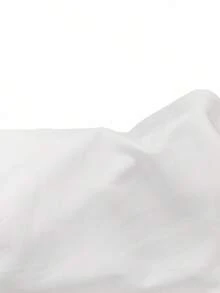 Rafferiza 女士纯色优雅百搭系带领泡泡袖衬衫 - 白色 - 查看 7