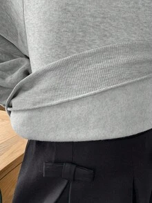 Dazy Kids Sudadera con capucha de forro polar de unicolor para niñas preadolescentes, otoño e invierno