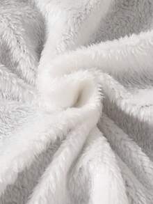 女童加厚黑色羊毛外套，适合秋冬季外出和日常穿着 - 黑色 - 查看 1