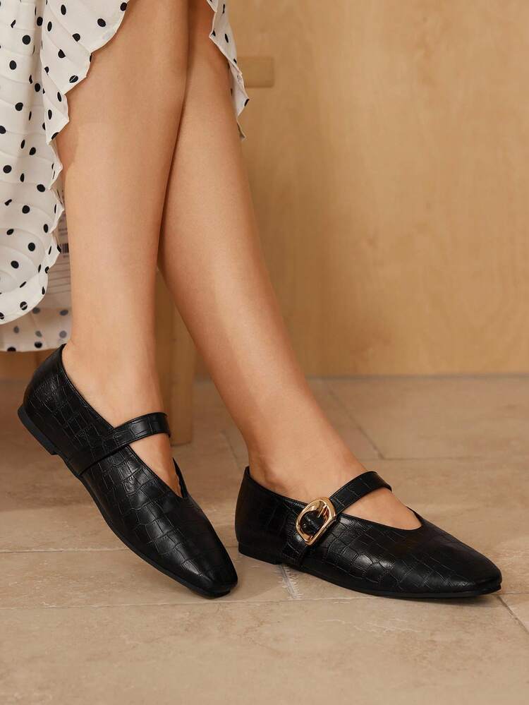 WOMEN'S COMMUTING CASUAL COMFORTABLE VERSATILE MARY JANE SQUARE TOE FLAT SHOES FOR CHRISTMAS SPRING SHOES