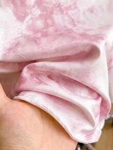 SHEIN Sweetra Young Teen Girls' Casual Elegant Holiday Ditsy Floral Printed Spaghetti Strap Dress With Chiffon Long Shirt, 2pcs/Set,Summer,Travel - Multicolor - View 4