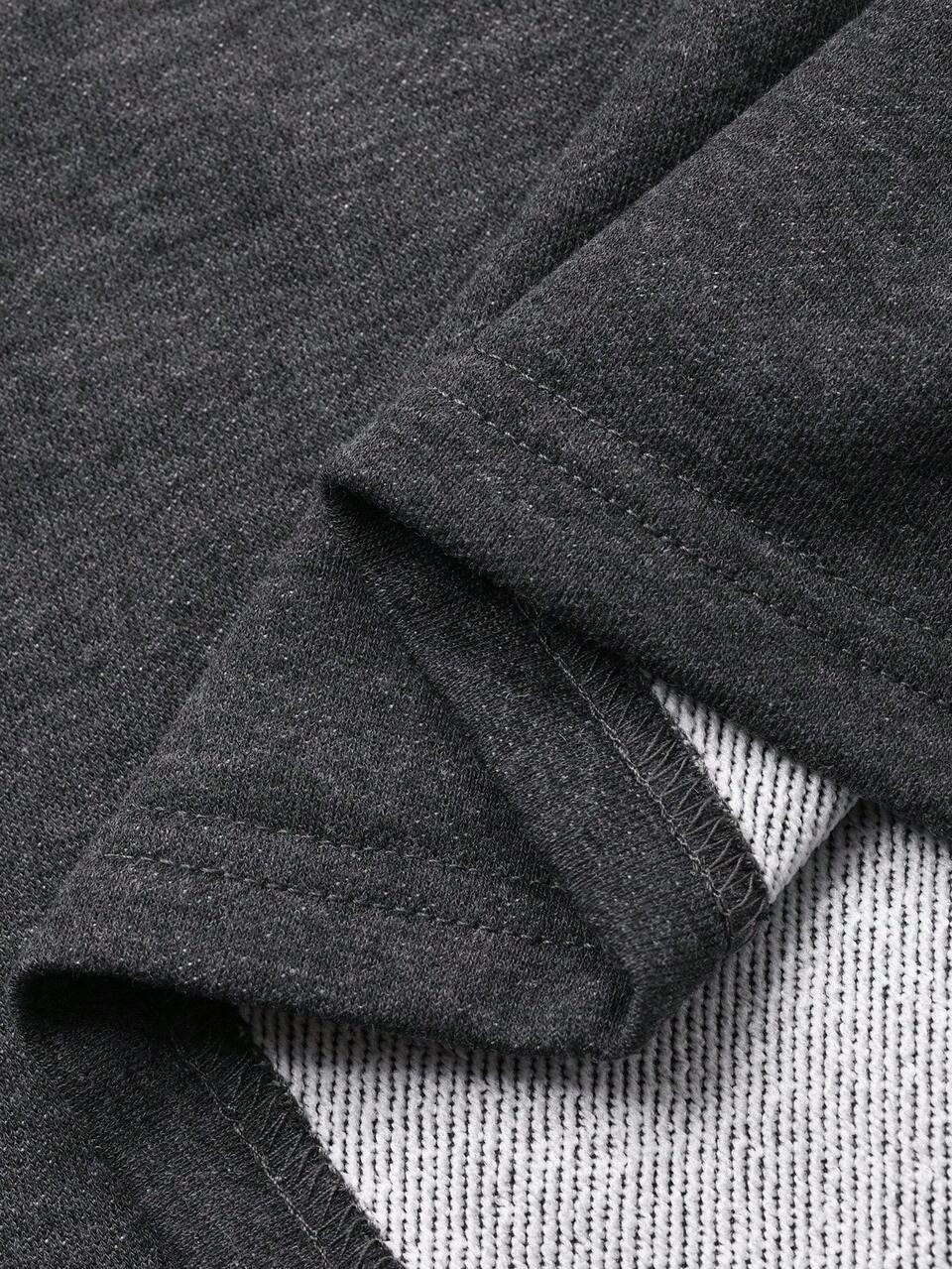 Women's Loose Fit Solid Color Hooded Long Sleeve Pullover Sweatshirt, Casual Street Style, Autumn/Winter Hoodies