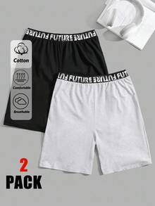 RueChic Men 2pcs Pack Printed Waist Regular Short - Multicolor - View 1