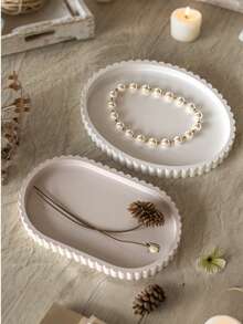 圆形泡泡珠托盘收纳盒，环氧树脂模具，DIY香味石膏板，硅胶模具，返校