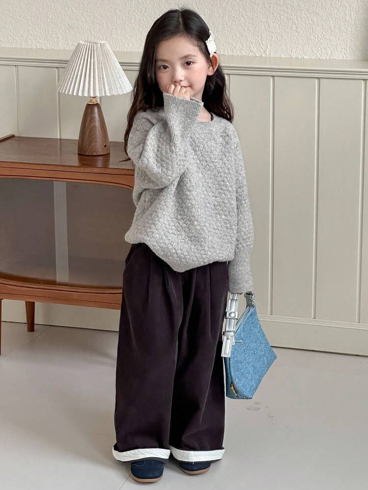 Girls Young Girl Comfortable Cute Pullover Sweater Fall,Winter