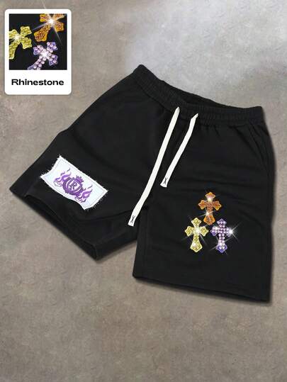 Street Life Pantaloncini casual unisex con grafica di testo in inglese americano