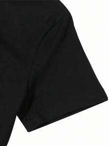 EMERY ROSE Plus Size Women Pumpkin & Leopard Print T-Shirt Halloween