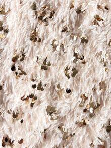 Siren Gaze Nuevo vestido mini con cuello drapeado, decorado con plumas y lentejuelas para otoño/invierno para mujeres