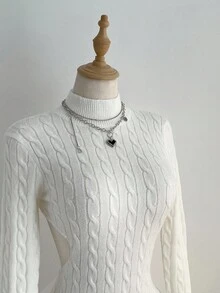 Elamini Sexy Backless Sweater Dress For Women Fall Winter Cloth For Women