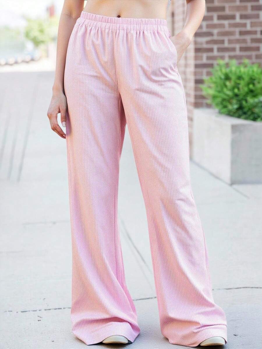 ReShift Quần vải lanh lưng thun cỡ lớn thường ngày - Nhiều màu - Xem 1