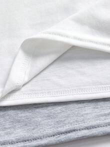 SHEIN 6件套男童简约圆领背心和松紧腰内裤舒适内衣套装 - 彩色 - 查看 6