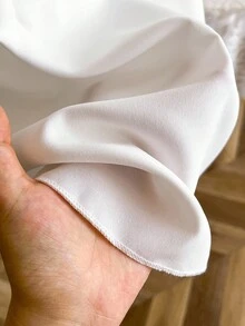 SHEIN Sweetra Young 少女拼接蕾絲荷葉邊袖口洋裝