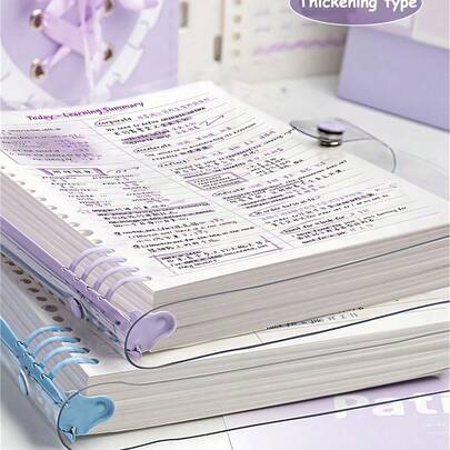 1/2/3 PIEZAS/360 páginas - Cuaderno de piel sintética suave y transparente en tamaño B5, con páginas perforadas, cuaderno de hojas sueltas B5 con espiral gruesa - 1 PIEZA de 60 hojas (120 páginas) desprendibles, en colores verde claro, azul claro y blanco lechoso, papel de escritura suave, con cubierta de textura de terciopelo, útiles escolares, de vuelta al colegio