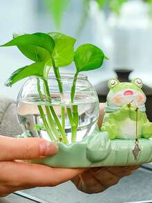 1 قطعة إناء زجاجي للزراعة المائية - وعاء زهور شفاف أنيق لديكور المنزل - إكسسوار مثالي لطاولة الطعام في غرفة المعيشة والنوم والمناسبات الخاصة ، عيد الأم والزفاف