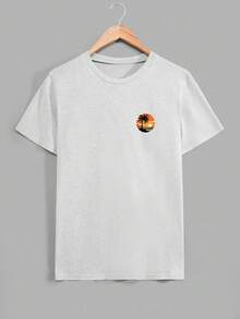 RueChic 男士夏季印花三件套常规短袖T恤