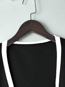 GlowEve Áo khoác cardigan tối giản phong cách mới, áo len thời trang Âu Mỹ đa năng - màu đen - Xem 4
