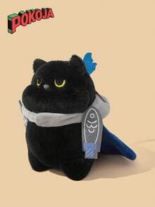 POKOJA LAND 新款骑士猫毛绒玩偶娃娃，可爱伴侣毛绒动物，生日礼物 - 彩色 - 查看 6