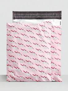 10 个防水加厚彩印快递运输袋，邮件运输包装袋，防水防污自粘运输袋，适用于包装和运输各种物品，如服装、书籍、日用品等学校用品，返校 - 10pcs-25.5*33+4cm - 查看 11