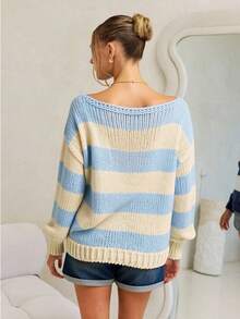 Avantive Thu & Đông Halloween Giáng sinh Năm mới Đi chơi Tốt nghiệp Dạ hội Thanh lịch Trang trọng Sang trọng Sang trọng Công sở Thường ngày Sinh nhật/Văn phòng/Đồng quê Hòa nhạc/Câu lạc bộ Gợi cảm/Phương Tây/Công sở/Thời trang đường phố/Cổ điển/Lễ hội/Cocktail/Rave/Dạ hội/Hawaii/Sân bay/Vui nhộn/Cơ bản/Bữa sáng muộn/Phong cách thập niên 2000/Phong cách quý tộc/Nhà thờ/Về quê/Sang trọng/Tiệc tùng/Khiêm tốn/Đêm hẹn hò/Xám/Xanh nước biển Sang trọng/Lãng mạn/Áo len sọc phối màu tay dài, Thu/Đông - Màu xanh lam - Xem 2