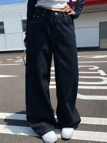 DAZY Women's Loose Casual Denim Jeans, Autumn/Winter