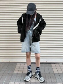 FRIFUL Women's Letter Print Lace Patchwork Black Hoodie Sweatshirt, Loose Fit Thick Thermal Lined Colorblock Jacket School - Black - View 2