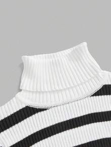 SHEIN Autumn And Winter Maternity Casual Versatile Turtleneck Sweater, Autumn/Winter