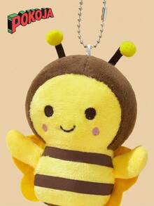 1 件蜜蜂图案宠物毛绒玩具可爱动物互动宠物狗牙齿清洁咀嚼玩具狗和猫玩具，互动宠物咀嚼玩具，女婴玩具，蜜蜂宝宝，青蛙泰迪熊，泰迪熊，婴儿玩具，女孩玩具 - 彩色 - 查看 3