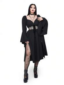 Whyspr Halloween Kleider in Große Größen - Schwarz - Übersicht 5