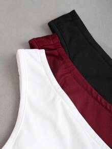 Sweetra 女士新款不对称单肩金属扣装饰衬衫套装，适合海滩度假，春夏季 - 彩色 - 查看 7