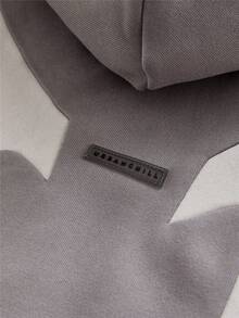 EASEVO Plus Size Men's Casual Contrast Color Hooded Sweatshirt, Fall, Winter