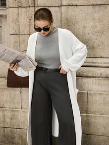 SHEIN LUNE Chaquetas de punto talla grande para Halloween - Blanco - Ver 7